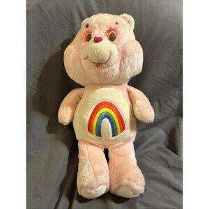 Vintage 1983 Kenner Care Bears 18” Cheer Bear Rainbow Stuffed Animal Plush